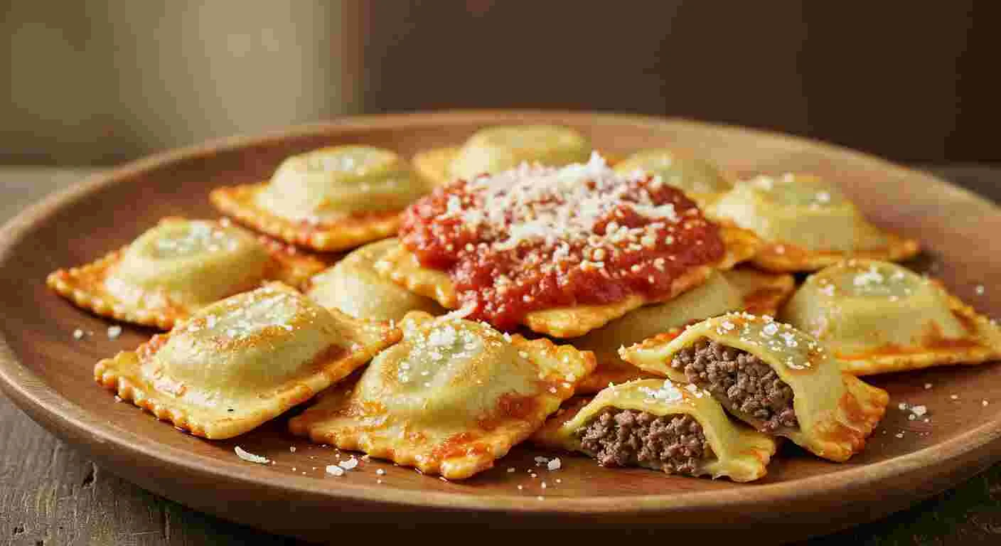Toasted Beef Ravioli (Serves 4 - 6)